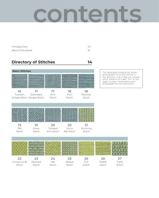 Tunisian Crochet Stitch Dictionary